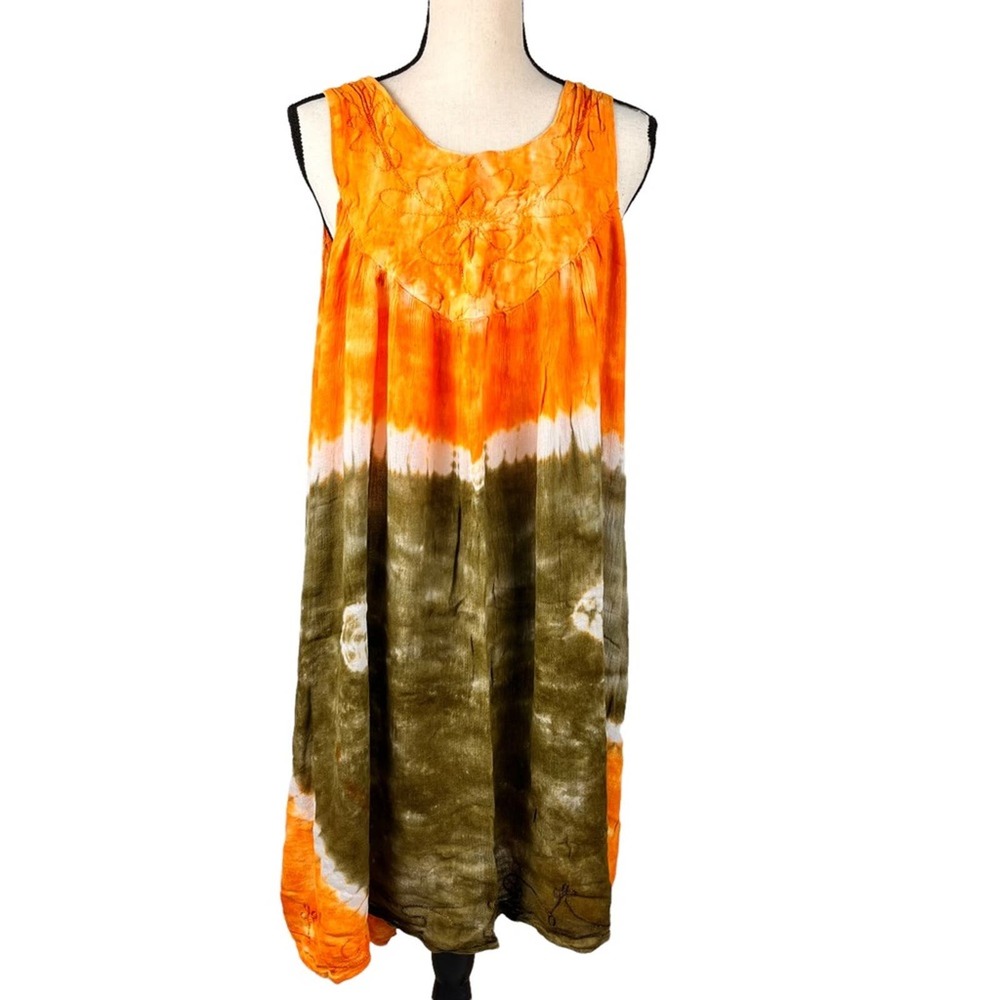 Vintage free size rayon dress